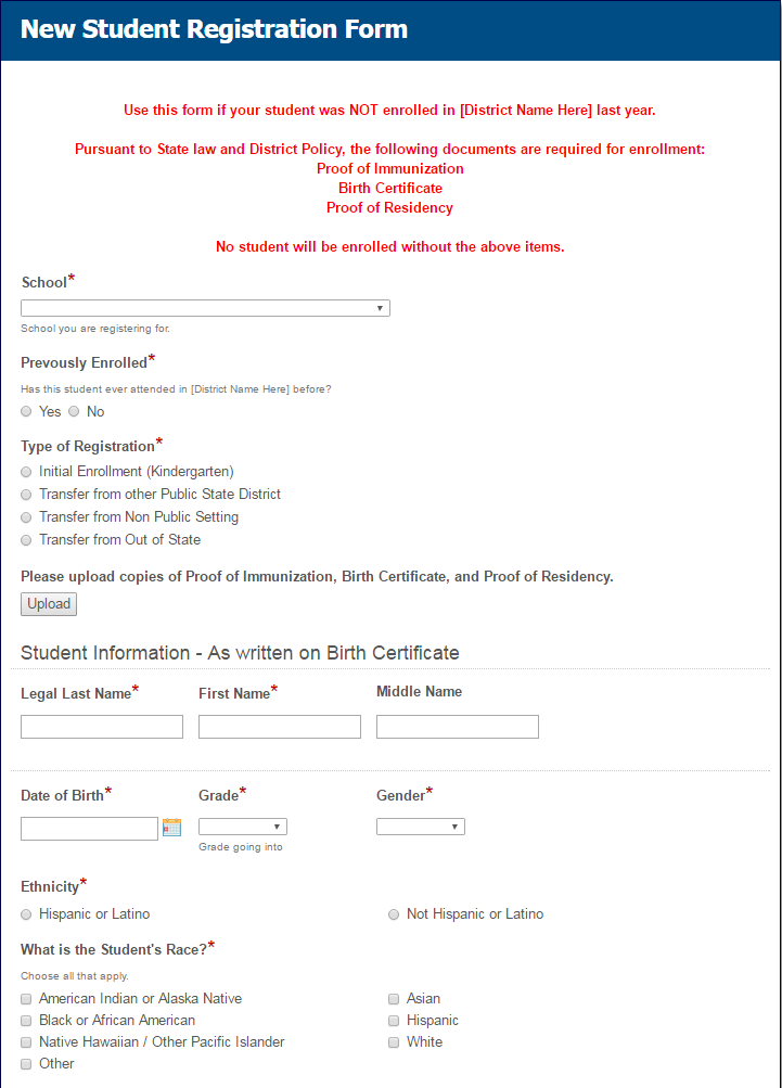 Student Registration-Form