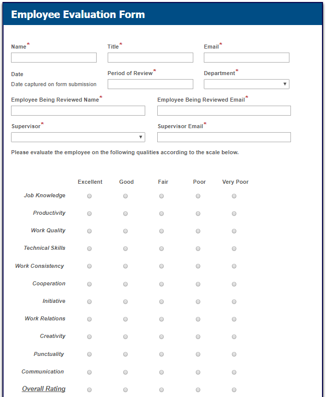 Employee Evaluation Process