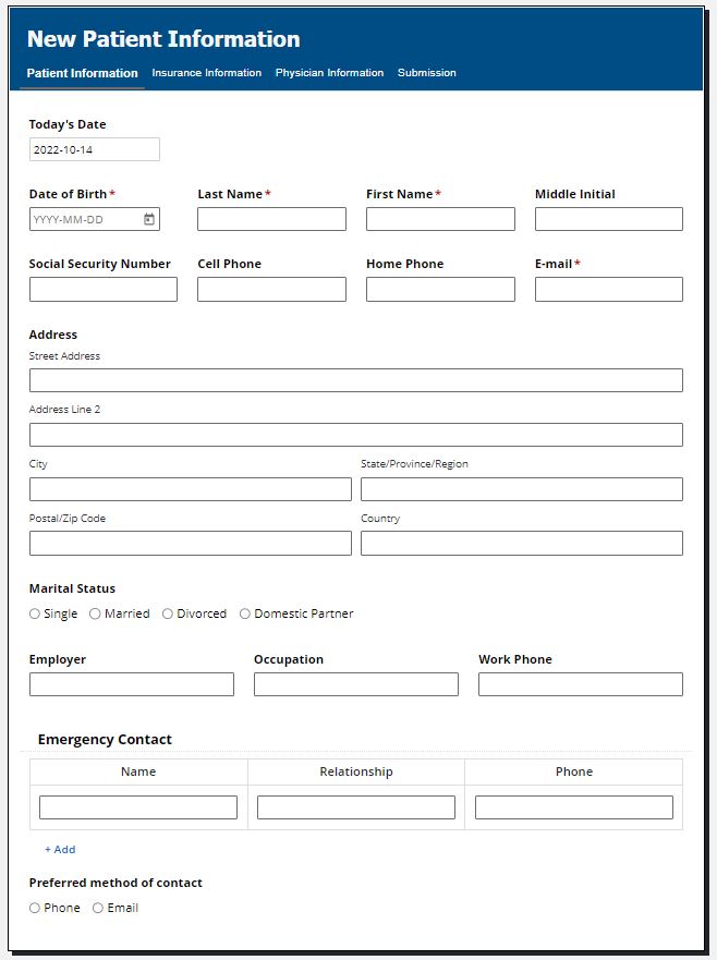 New Patient Intake-Form