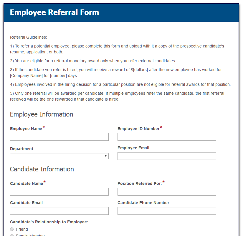 Employee Referral-Form