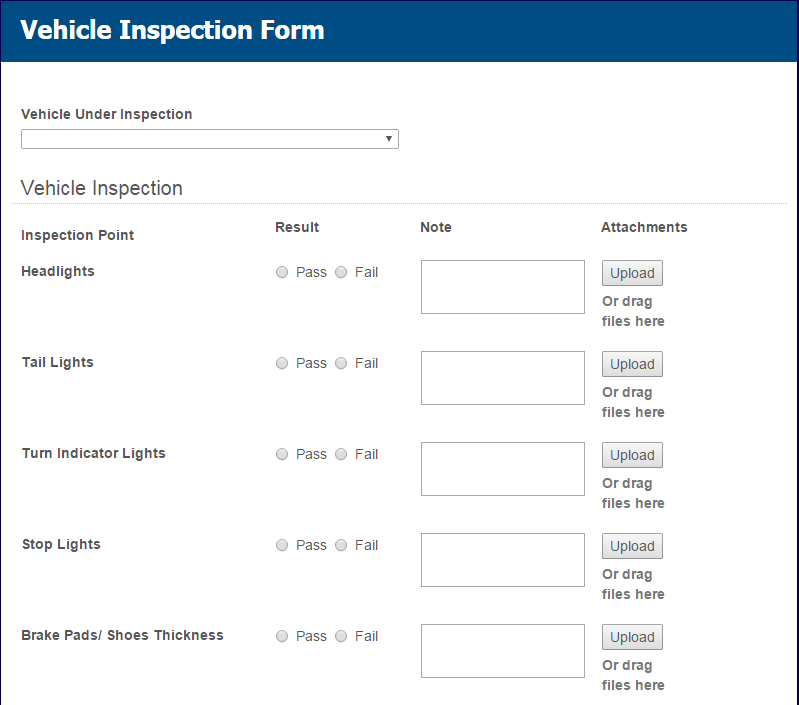 Company Vehicle Inspection-Form