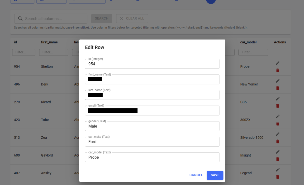 LFDataview-LFDataview - Edit